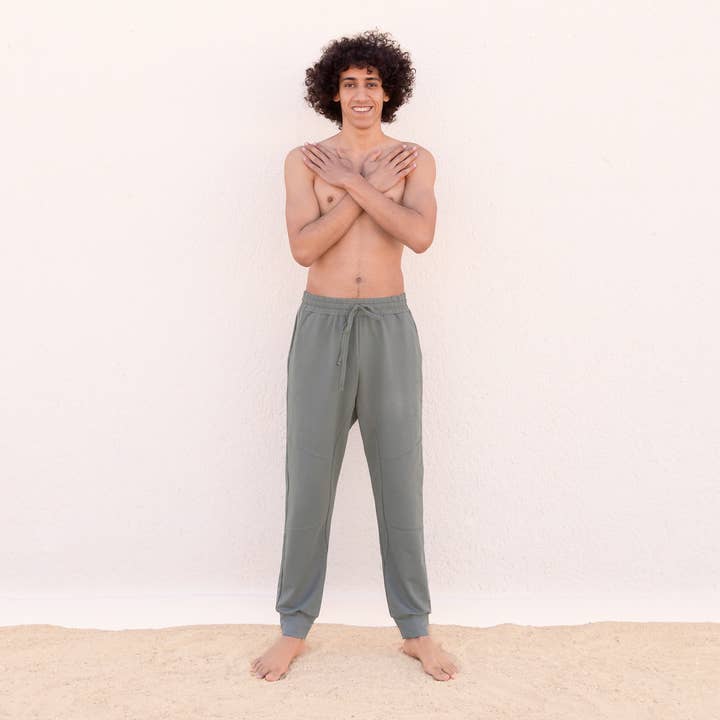 Adi-casual-sporty: Men's pants/lounge pants, French Terry for wholesale by Jaya