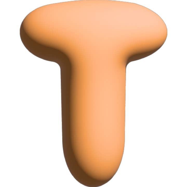 Væg Bogstav - T - Orange for engroshandel hos The Gift Label