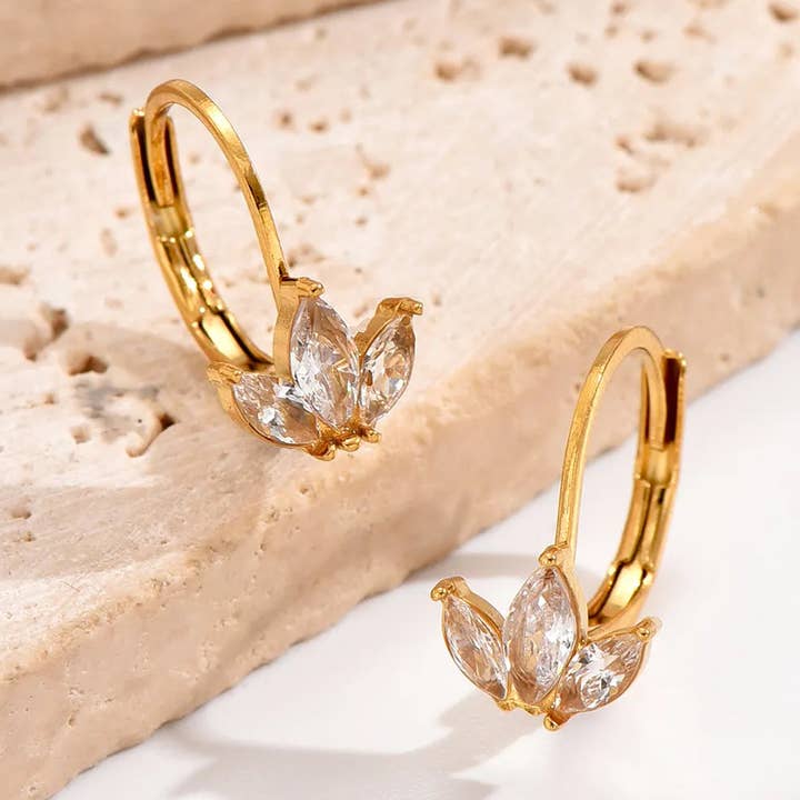 Gooddiy - Wholesale Jewelry Set - 1 par de elegantes pendientes de aro de wholesale0