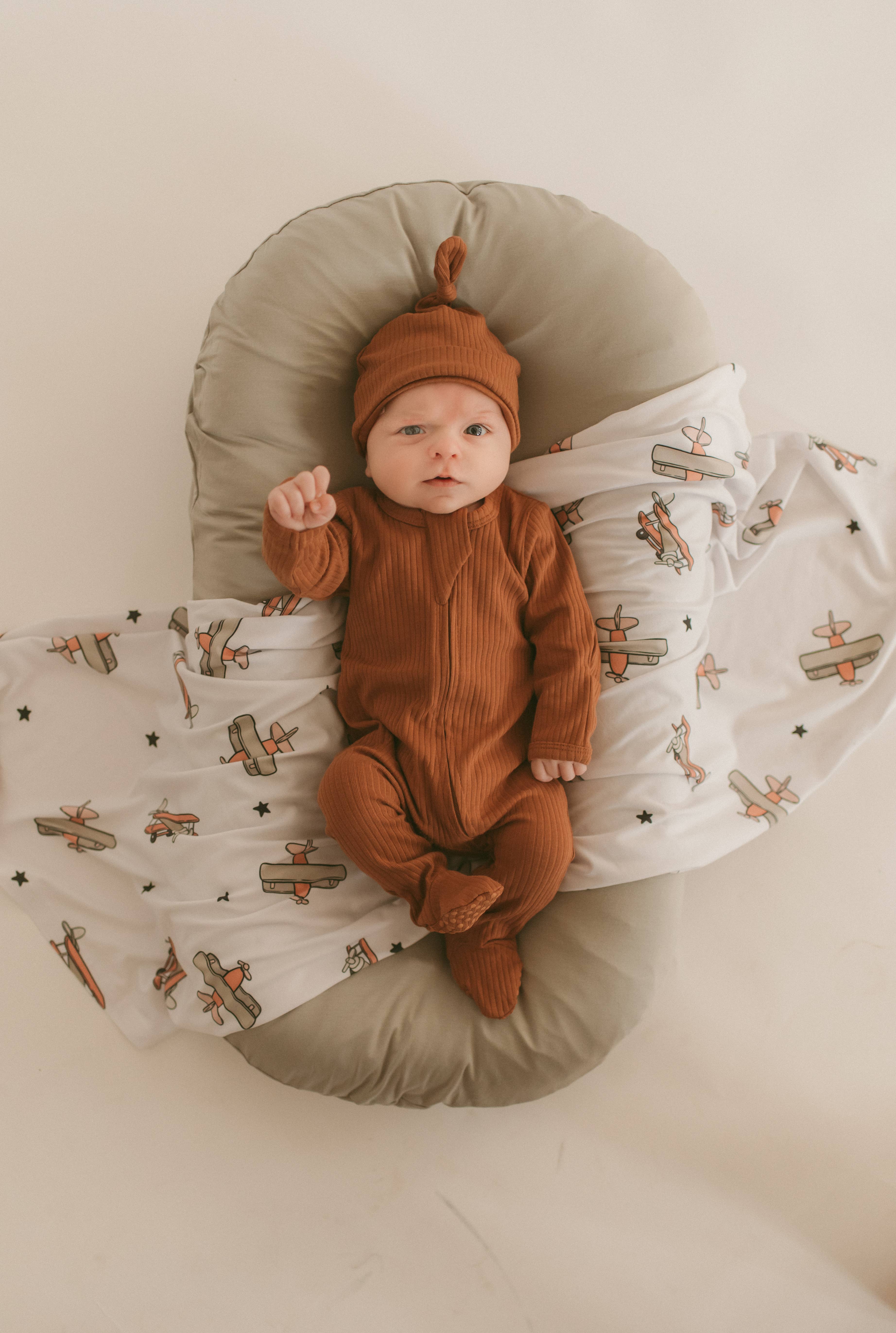 Boho + Babe - Wholesale Bodysuit (Footed) - Baby - Organic Cotton Ribbed Baby Footies6