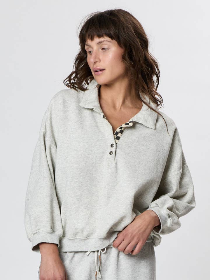 Hughes Polo Sweatshirt for wholesale by Ragabond Studio