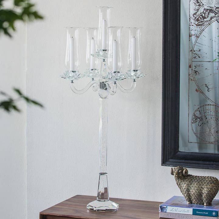 18.5x18.5x39.5" Candle Holder - Clear and other Purchase Wholesale clear candle holders. Free Returns & Net 60 Terms on Faire trending on Faire.