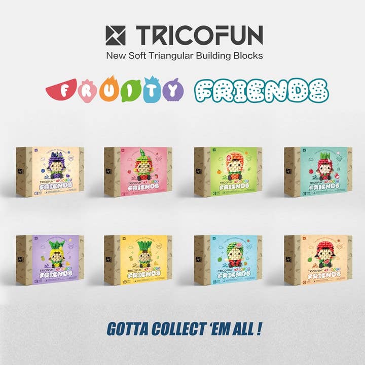 Tricofun – Großhandel Baukasten – Kinder – TRICOFUN™ Fruchtige Freunde Wilson der Wassermelonenjunge - 14085