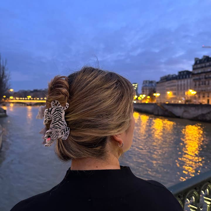 Solar Eclipse - Wholesale Hair Clip - Women's - Hand-painted Tiger Animal Claw Hair Clip | Eco-Friendly4