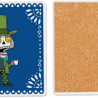 Fresh Prints of CT - Wholesale Coasters - Mad Hatter - Day of the Dead Coaster