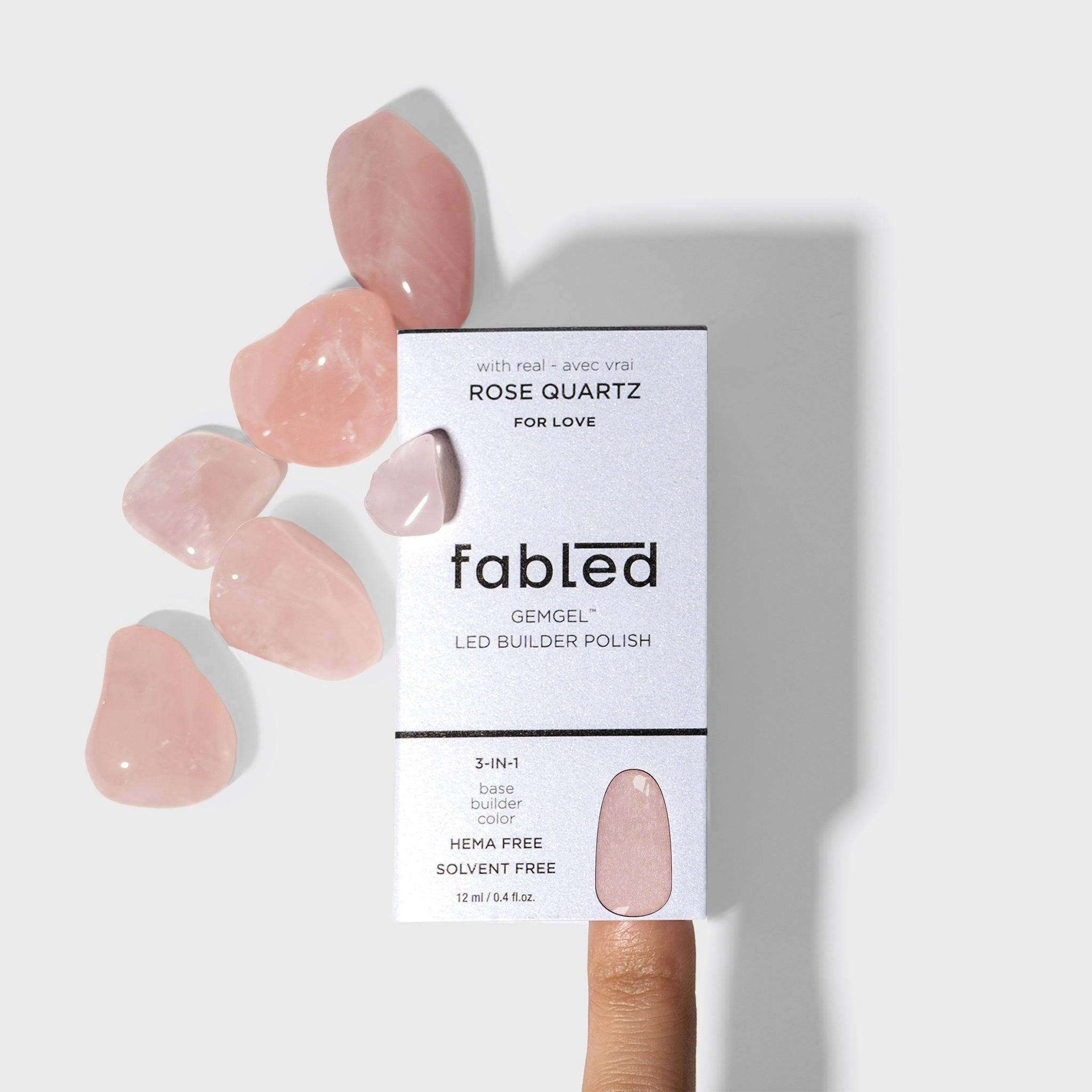 Fabled Beauty - Vente Vernis à ongles - Fabled® Gemgel™ vernis gel à quartz rose1