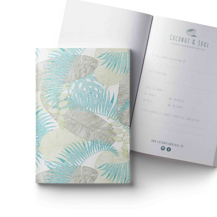 Caderno A5 Exotic Canopy por atacado de Coconut & Soul