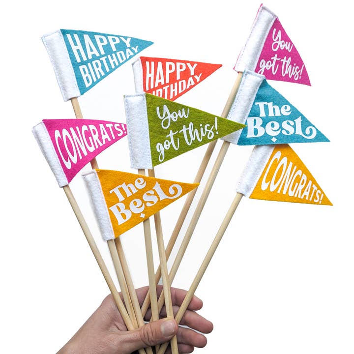 Tiny Message Pennant Flag | Wool Blend, Handmade in USA and other Purchase Wholesale pennant flag. Free Returns & Net 60 Terms on Faire trending on Faire.