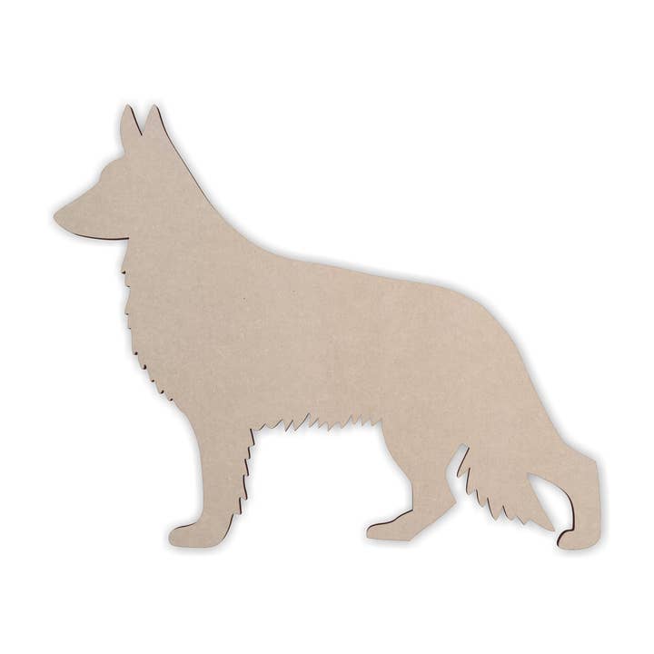 Wooden Dog Wall Art Silhouette Cutout - German Shepherd for wholesale by Jess and Jessica