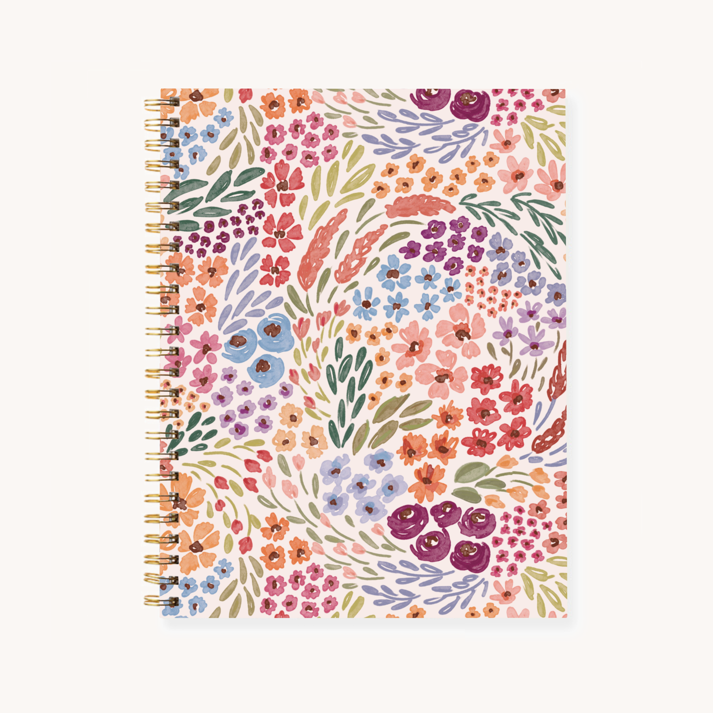 Elyse Breanne Design - Wholesale Notebook - Floral 7x9 Hardcover Spiral Notebook5