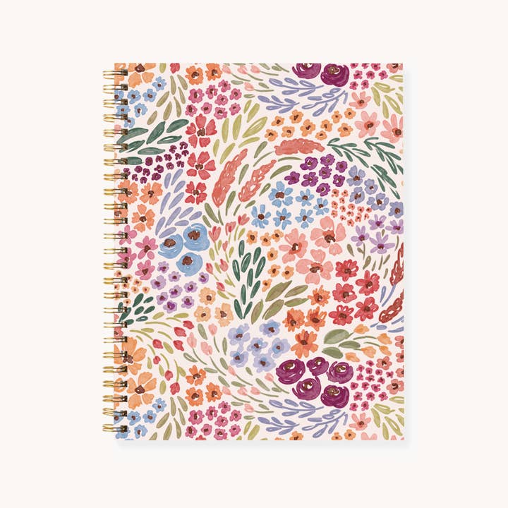 Elyse Breanne Design - Vente Cahiers - Carnet à spirale rigide 7x9 floral5