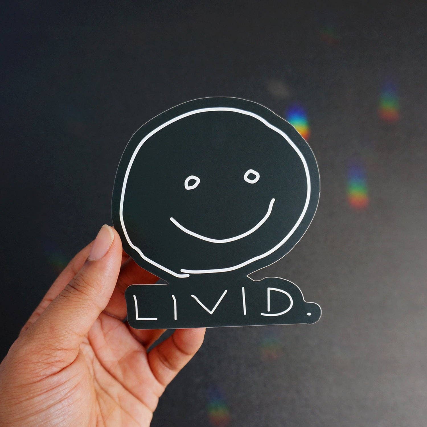By Akki – wholesale Sticker – Livid. Smiley Face | Matte Vinyl Sticker