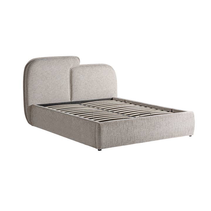 Kodu Home Design - Wholesale Bed - Polyester bed with storage in white color, 185x223x1131