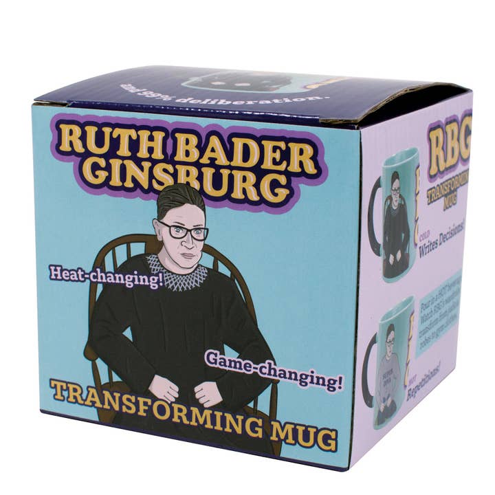 Unemployed Philosophers Guild - Wholesale Coffee Mug - Ruth Bader Ginsburg Heat-Changing Coffee Mug