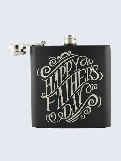 Happy Father's Day Flask for wholesale by LaserMade