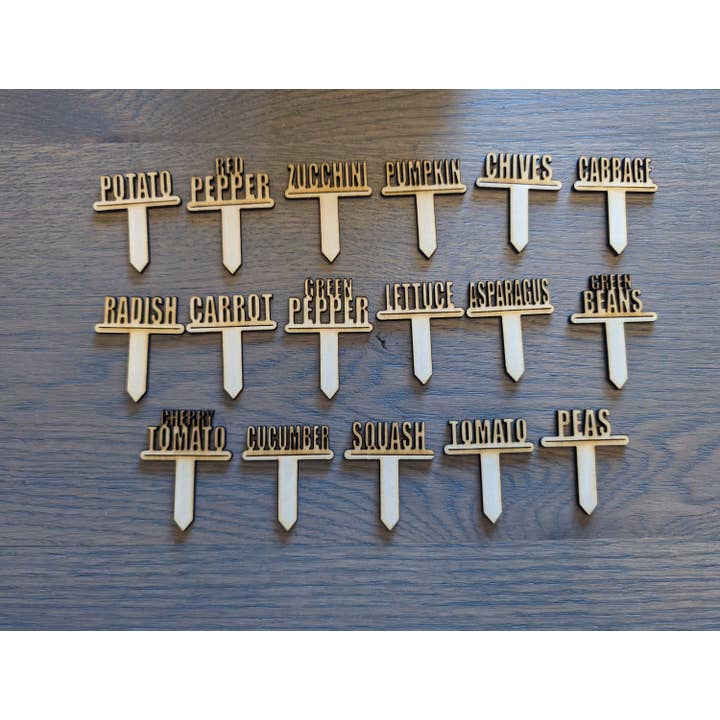 Material Concepts - Wholesale Garden Tool - Garden Markers - Set of 17 Size Large