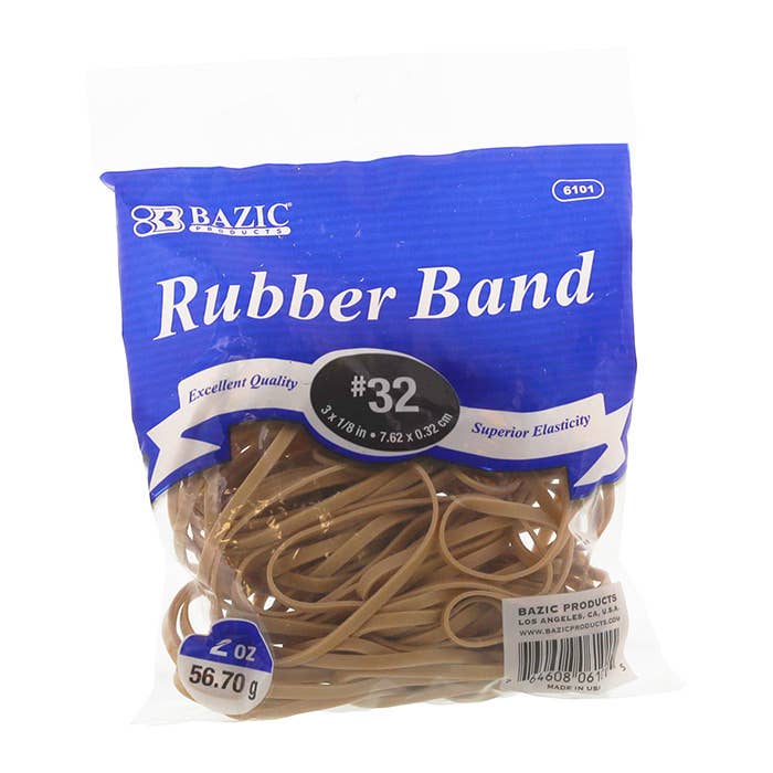Luna Office Supply -  Everyday Essential - Wholesale Paperclip - 2 Oz Rubber Bands0