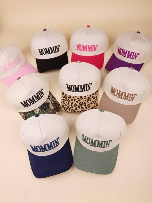 Mommin' tvåfärgad keps i canvas och bomull för wholesale av Vanilla Monkey