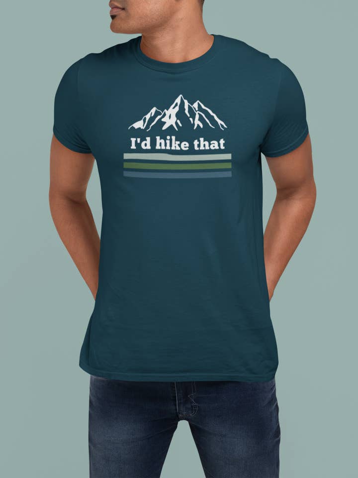 I'd Hike That Retro Tee for wholesale by Wander West Threads
