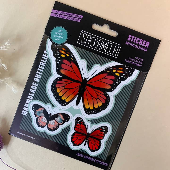 SACRAMELA - Wholesale Sticker - MARMALADE BUTTERLIES2