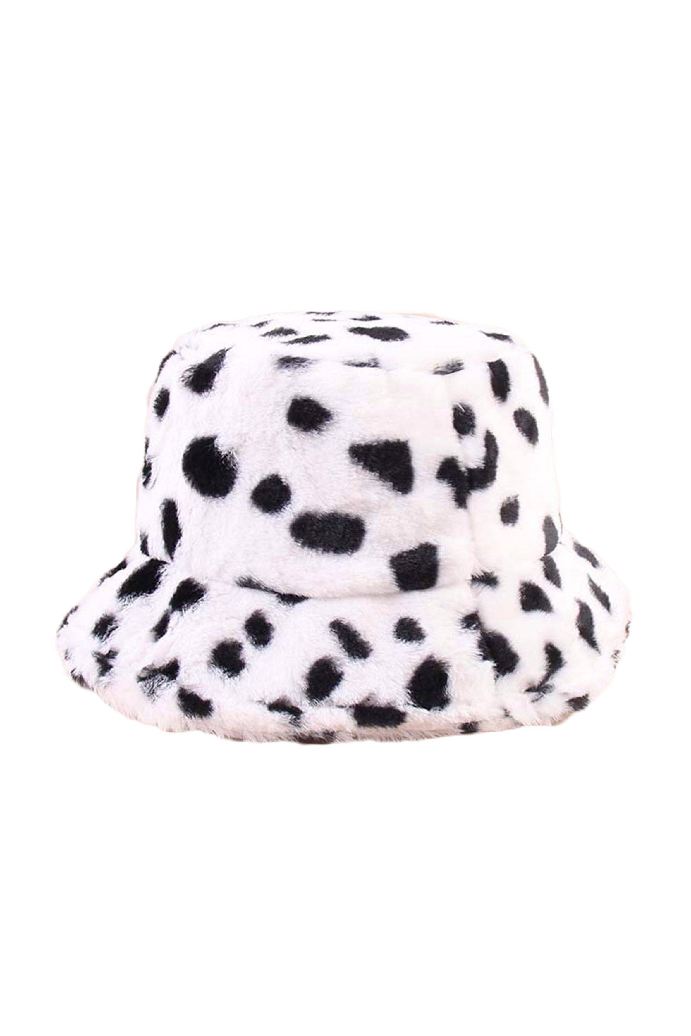 Ole - Vendita all'ingrosso Cappello da pescatore - Donna - Cappello da pescatore in peluche a fantasia maculata C02885