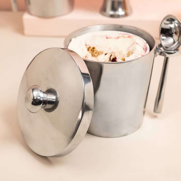 Mini-Eisbecher mit Schaufel und Deckel für den Großhandel von India Handicrafts Inc