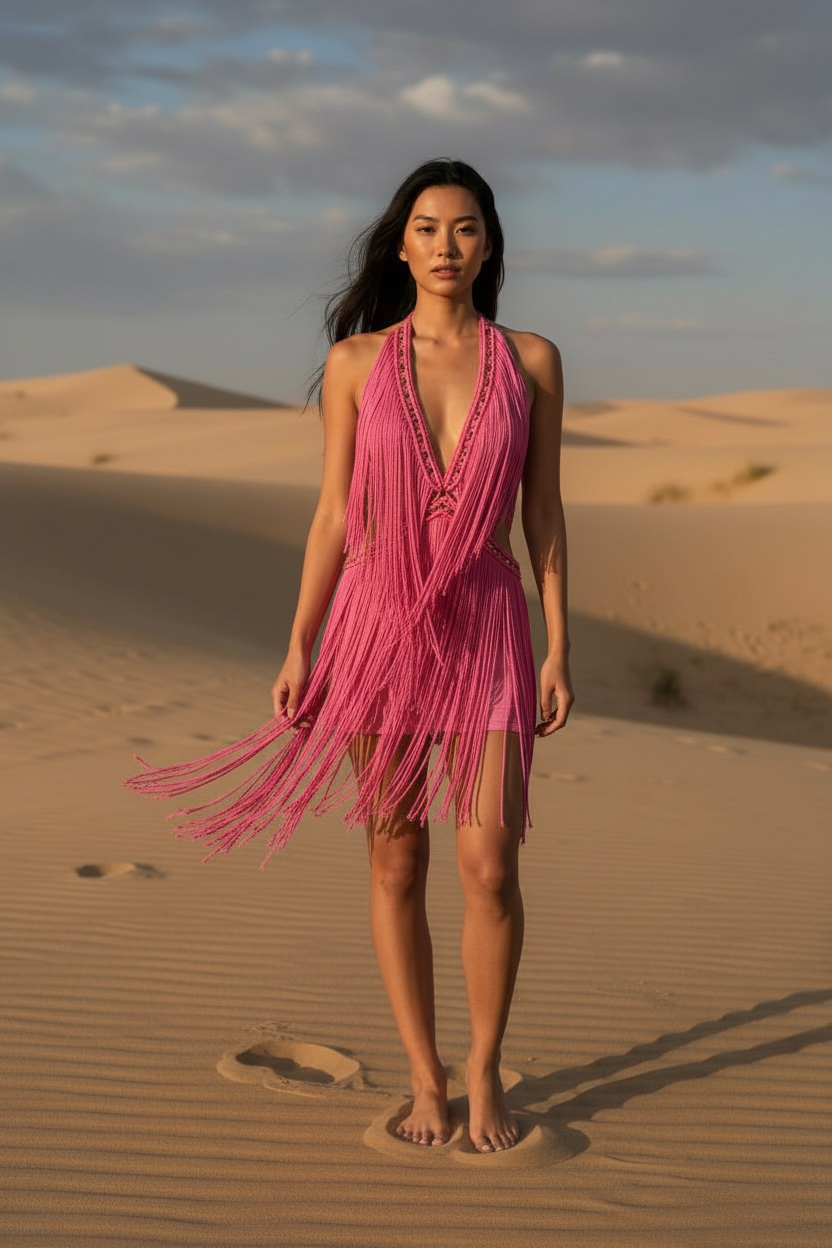 Entre Dos Tierras .Boutique - Wholesale Dress - Maternity - Bacalar Handmade Macrame Resort Dress-Beach & Vacation Wear10