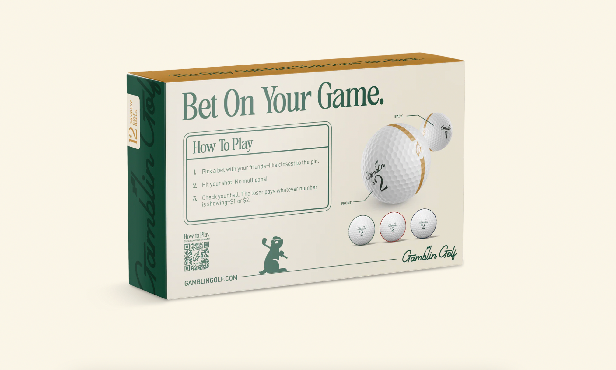 Gamblin' Golf – Großhandel Sportliches Zubehör – Gamblin' Golf - Packung mit 12 Bällen1