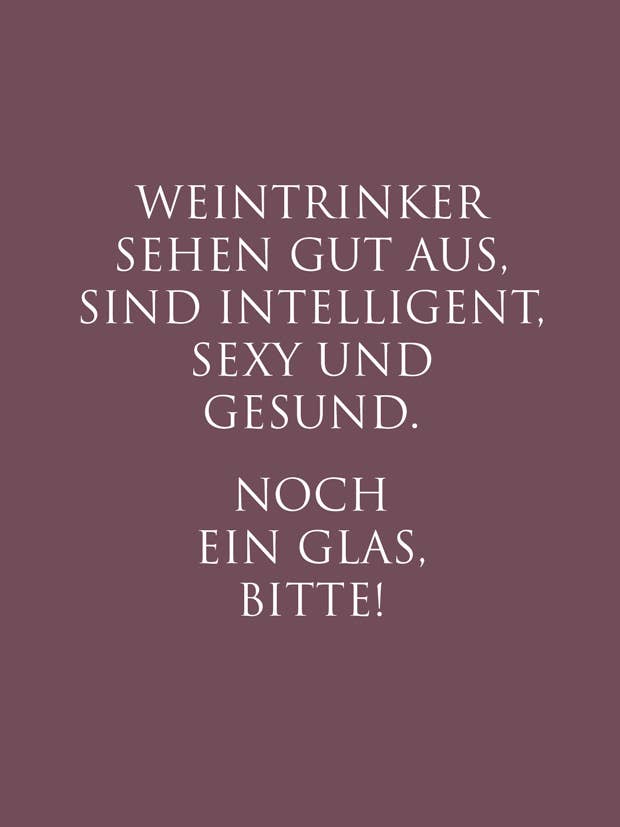 postcard “Wine drinkers are...” for wholesale by WUNDERWORT by Angela Gwinner