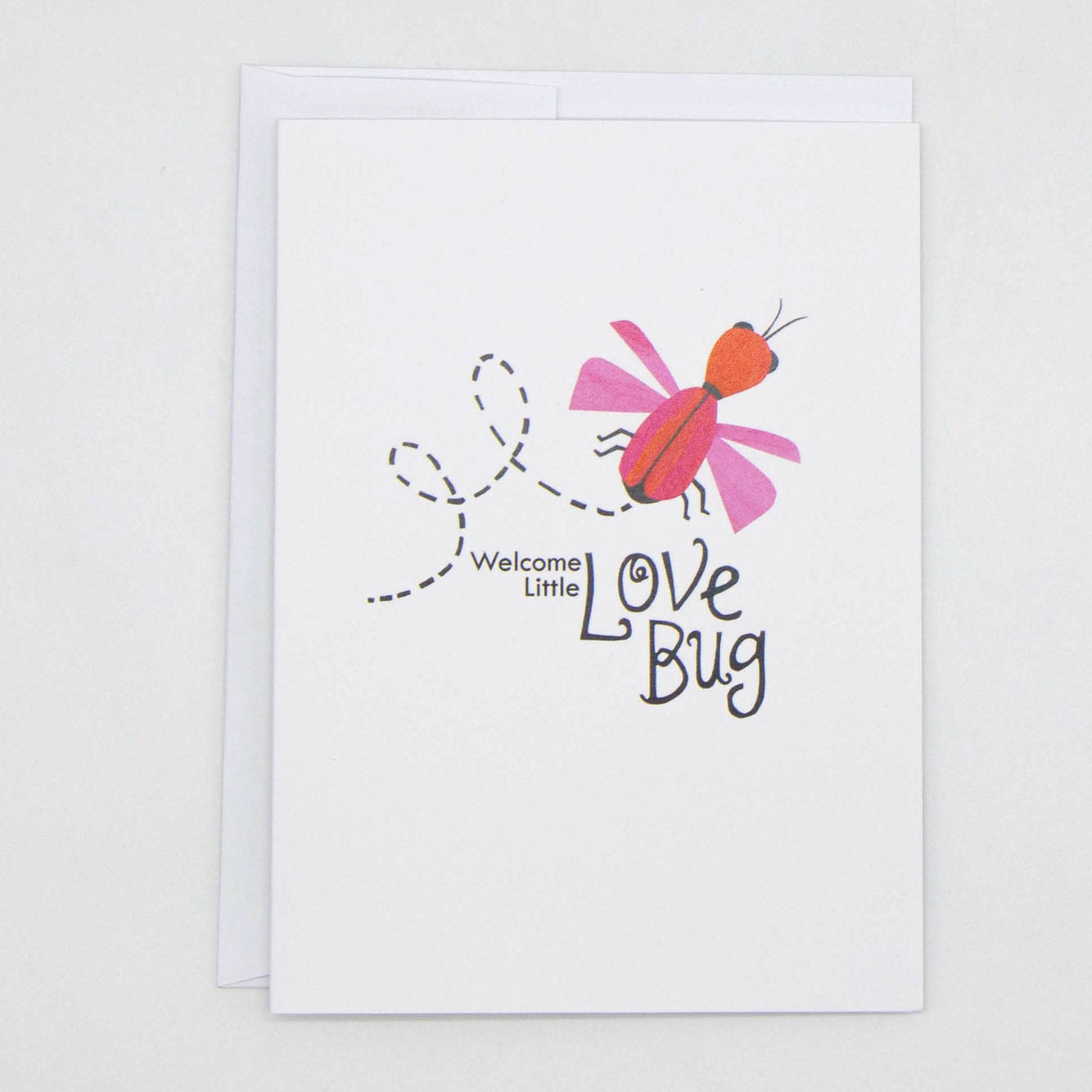 Kim Dettmer Art - Wholesale Baby Card - Welcome Little Love Bug Card – Sweet & Whimsical New Baby3
