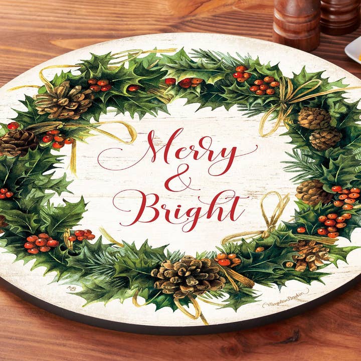 Merry & Bright - Lazy Susan Turntable for wholesale by Art Brand Studios
