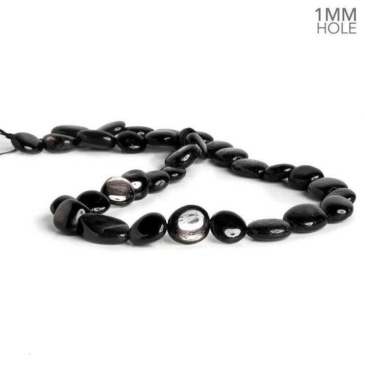 The Bead Traders - Wholesale Beads - 13x12mm Hypersthene Plain Ovals 15 inch 30 beads2