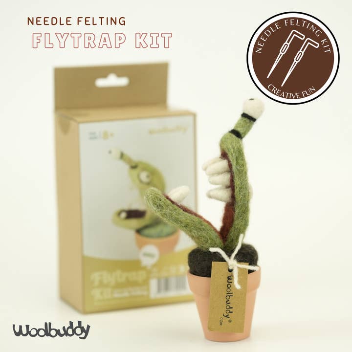 Woolbuddy - Wholesale DIY Craft Kit - Needle Felting Venus Flytrap Kit