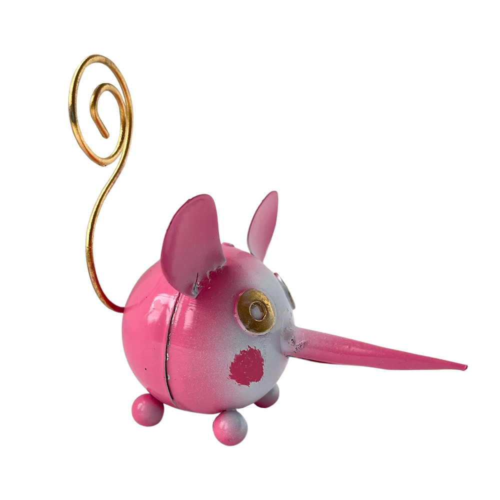 VIE - Venta al por mayor Figura decorativa - Extravagante animal de cola rizada de metal, aproximadamente 8 x 7 x 4 cm31