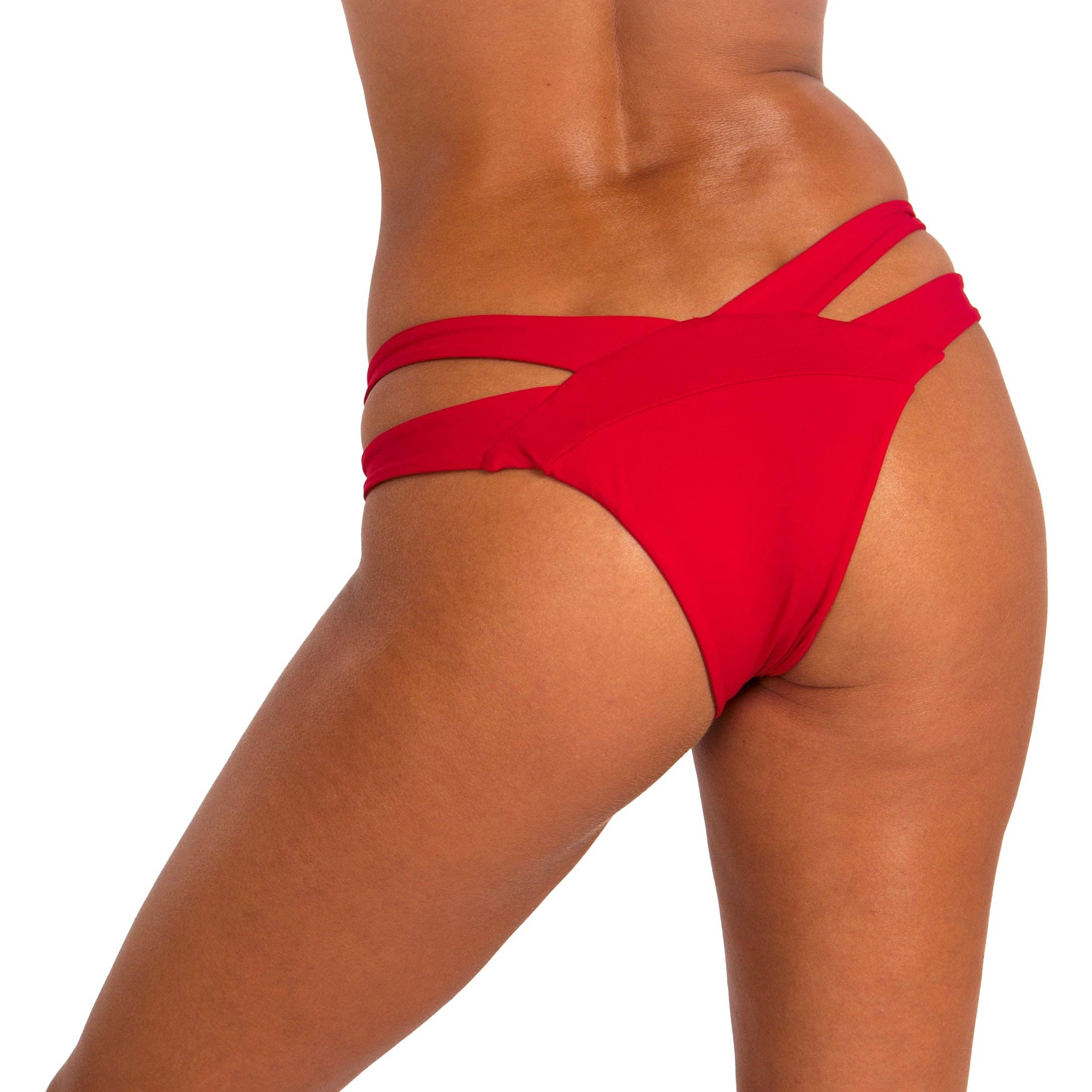 Savonc Swimwear - Wholesale Swim Bottoms - Women's - Bottom - Rose Red1