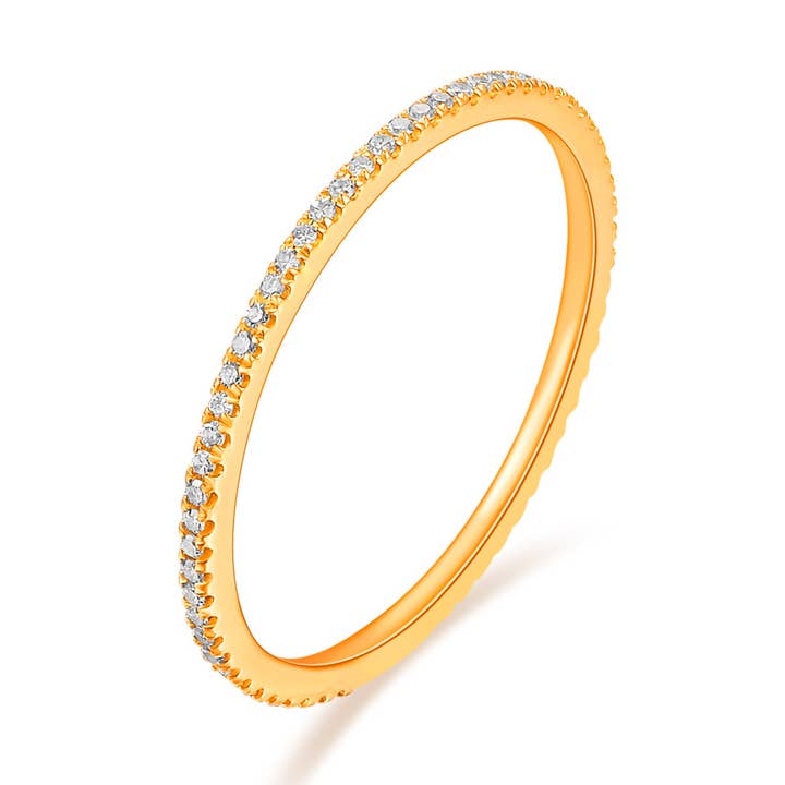 Leaf Jewelry – Großhandel Mehrsteinige Ringe – Memoryring mit Diamanten, 18 K Gelb Gold0