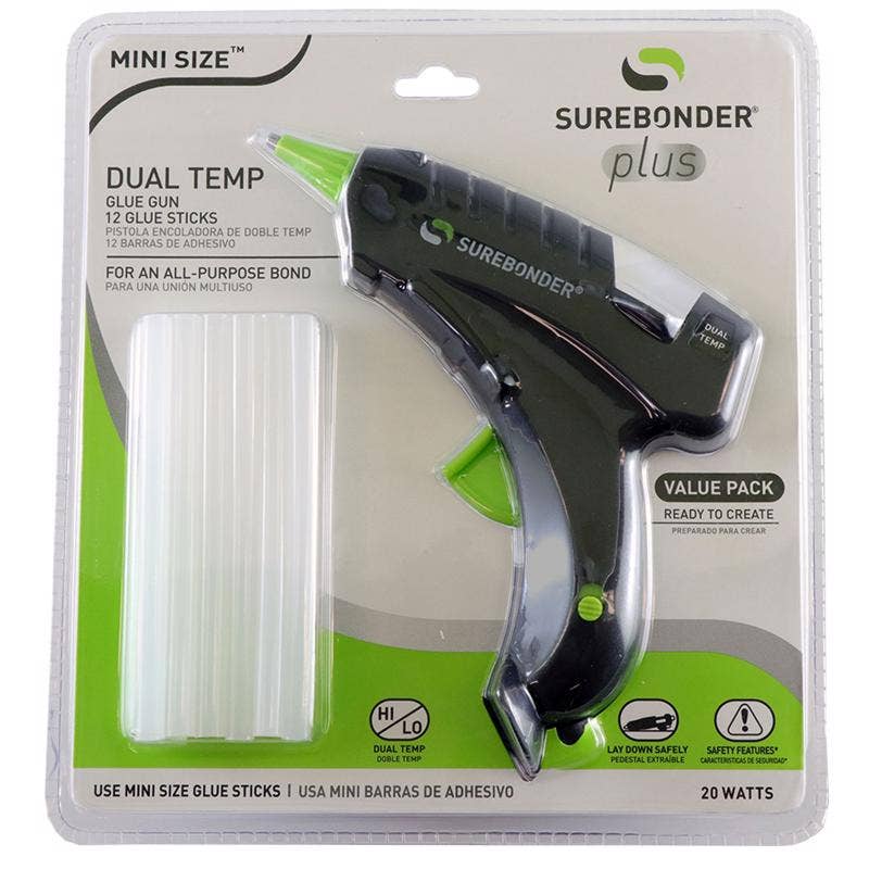 Everyday Supply Co - Wholesale Craft Tool - Surebonder Dual Temp Mini Glue Gun Kit 10W 110V0