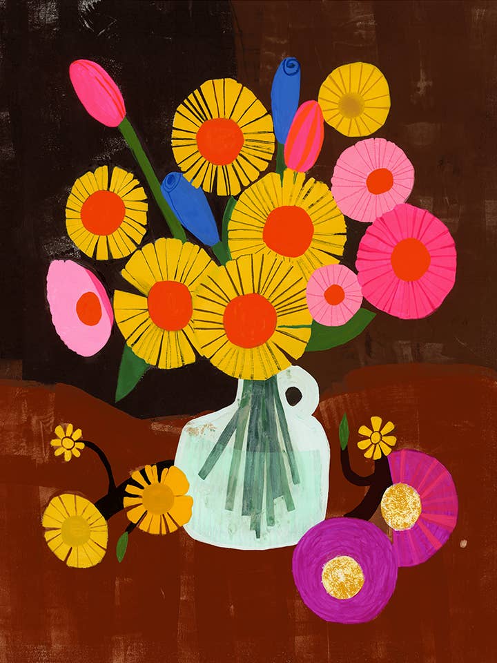 Anisa Makhoul - Wholesale Art Print - Art Print - Pink Bouquet 1