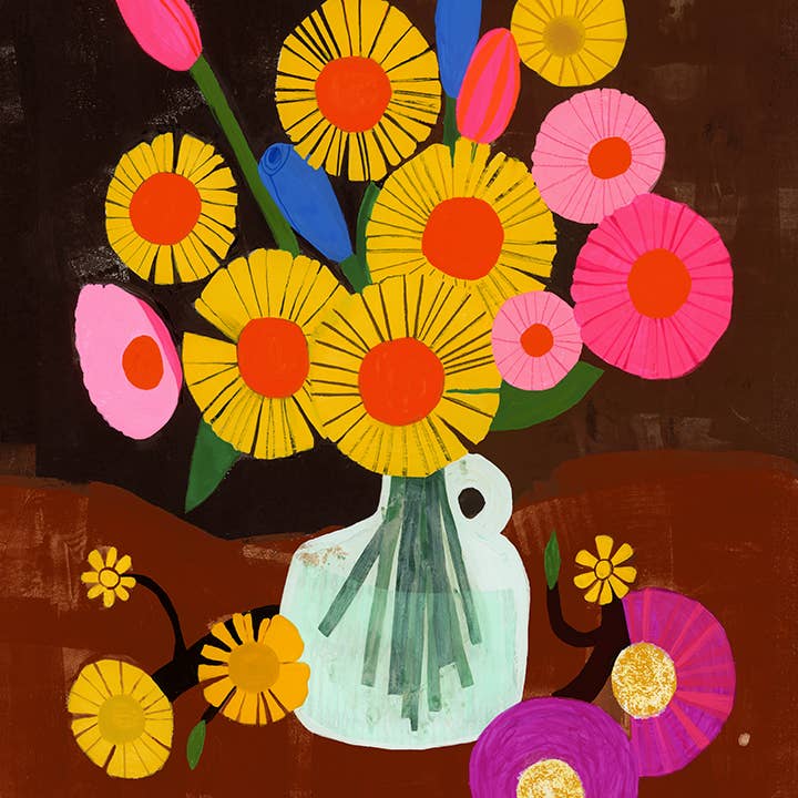 Anisa Makhoul - Wholesale Art Print - Art Print - Pink Bouquet 1