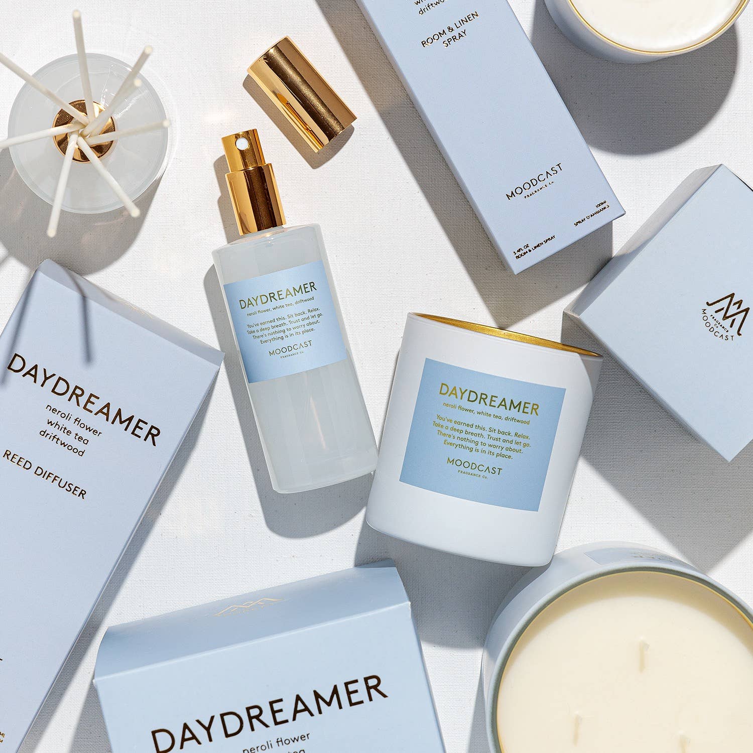 Moodcast Fragrance Co. - Wholesale Pot/gevulde kaars - Kokoswas Kaars - Persona - Dromer - 8 oz Glazen Pot4