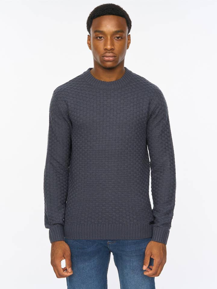 Matera Textured Knit Navy for wholesale by Duck and Cover