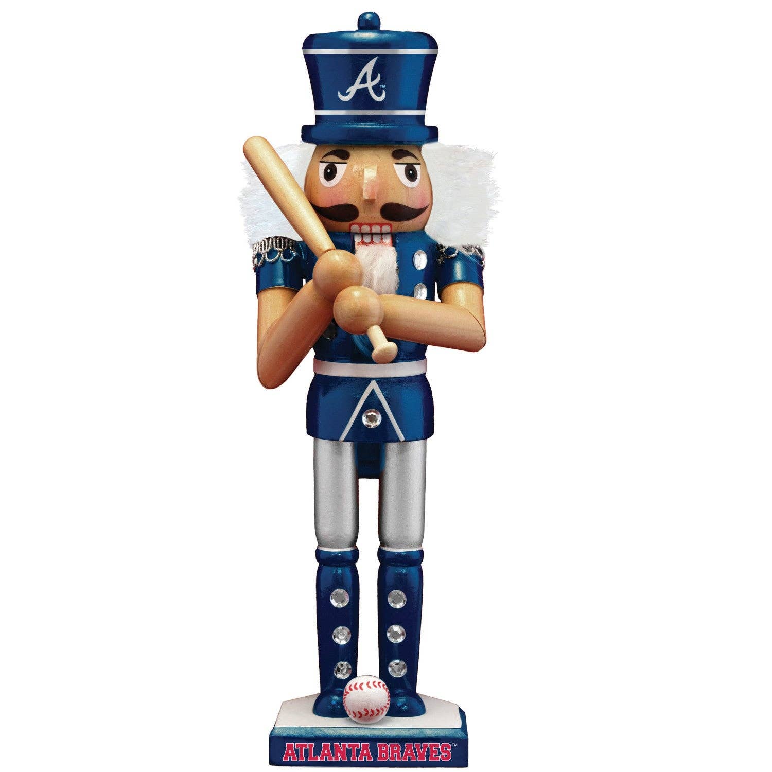 Masterpieces Puzzles - Wholesale Holiday Nutcracker - Atlanta Braves - Collectible Nutcracker0