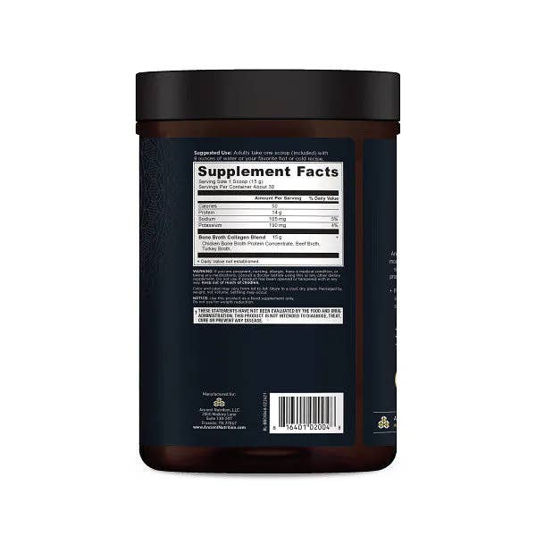 Black Bone Broth - Collagen - Pure - 30 serving for wholesale on Faire