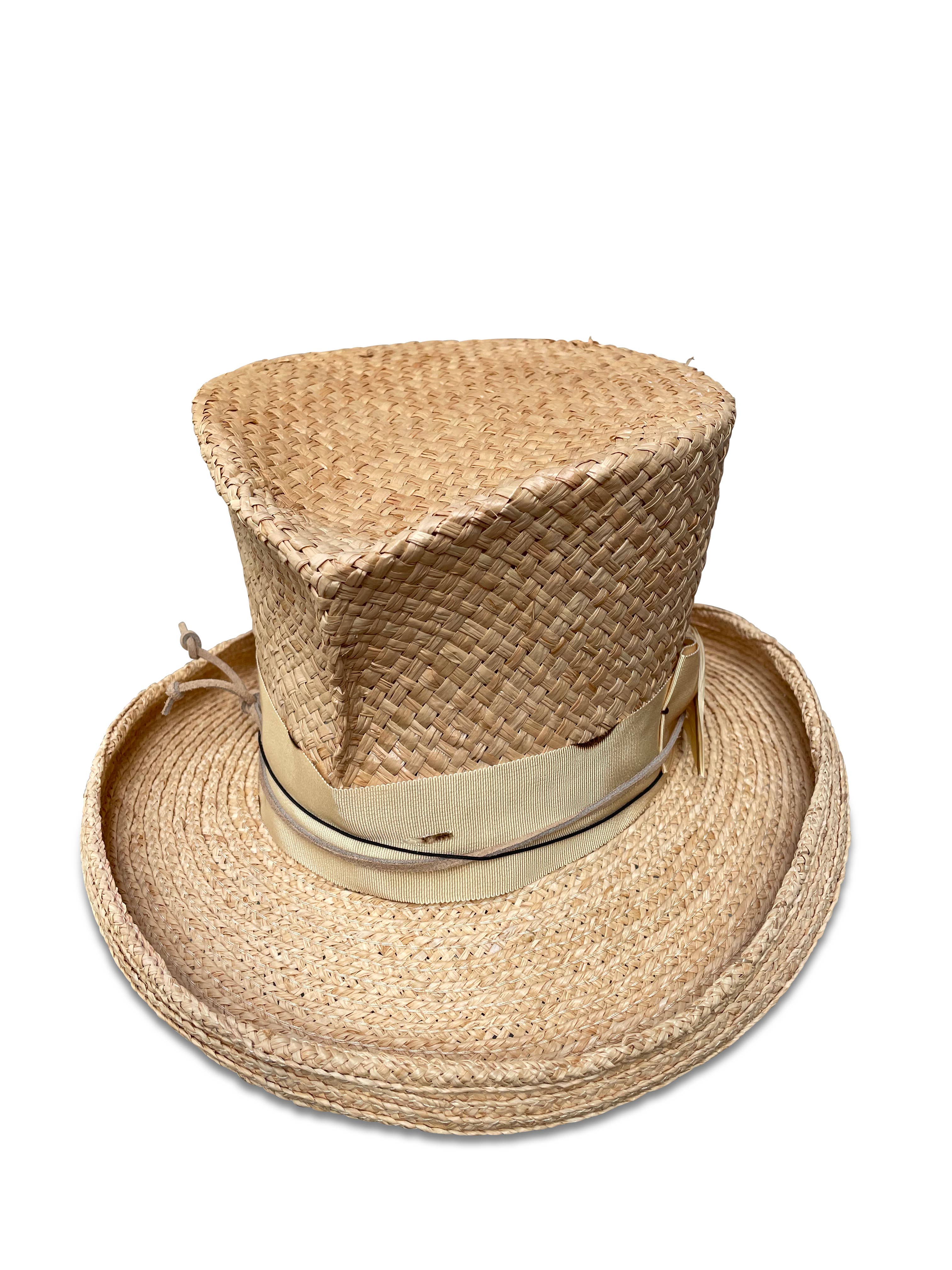 Cha Cha's House of Ill Repute – Chapéu de palha – Mulher por atacado – Mixed Media Madhatter - Chapéu de Palha3