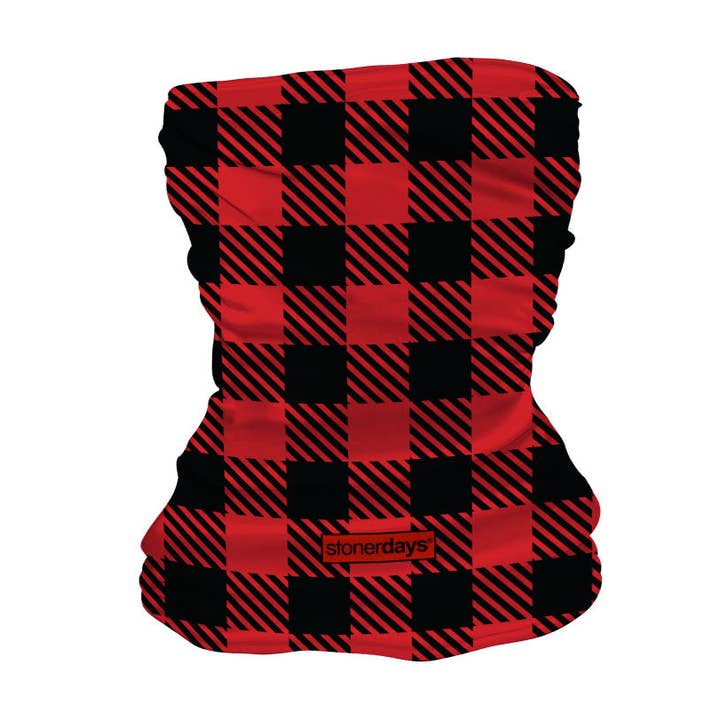 Polaina de tela escocesa roja OG para venta al por mayor de StonerDays Apparel