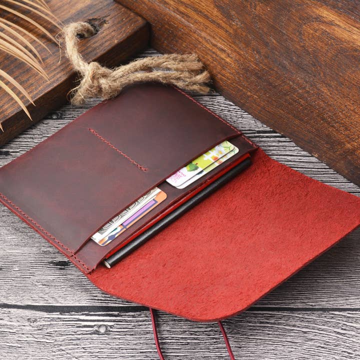 American Leather Goods - Wholesale Passport Case - Unisex - Passport Cover, Genuine Leather Passport Holder With Strap8