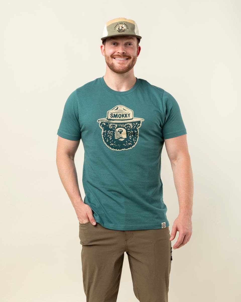 The Landmark Project - Wholesale Screen Printed T-Shirt - Unisex - Smokey Bear Logo Unisex Short Sleeve Tee4