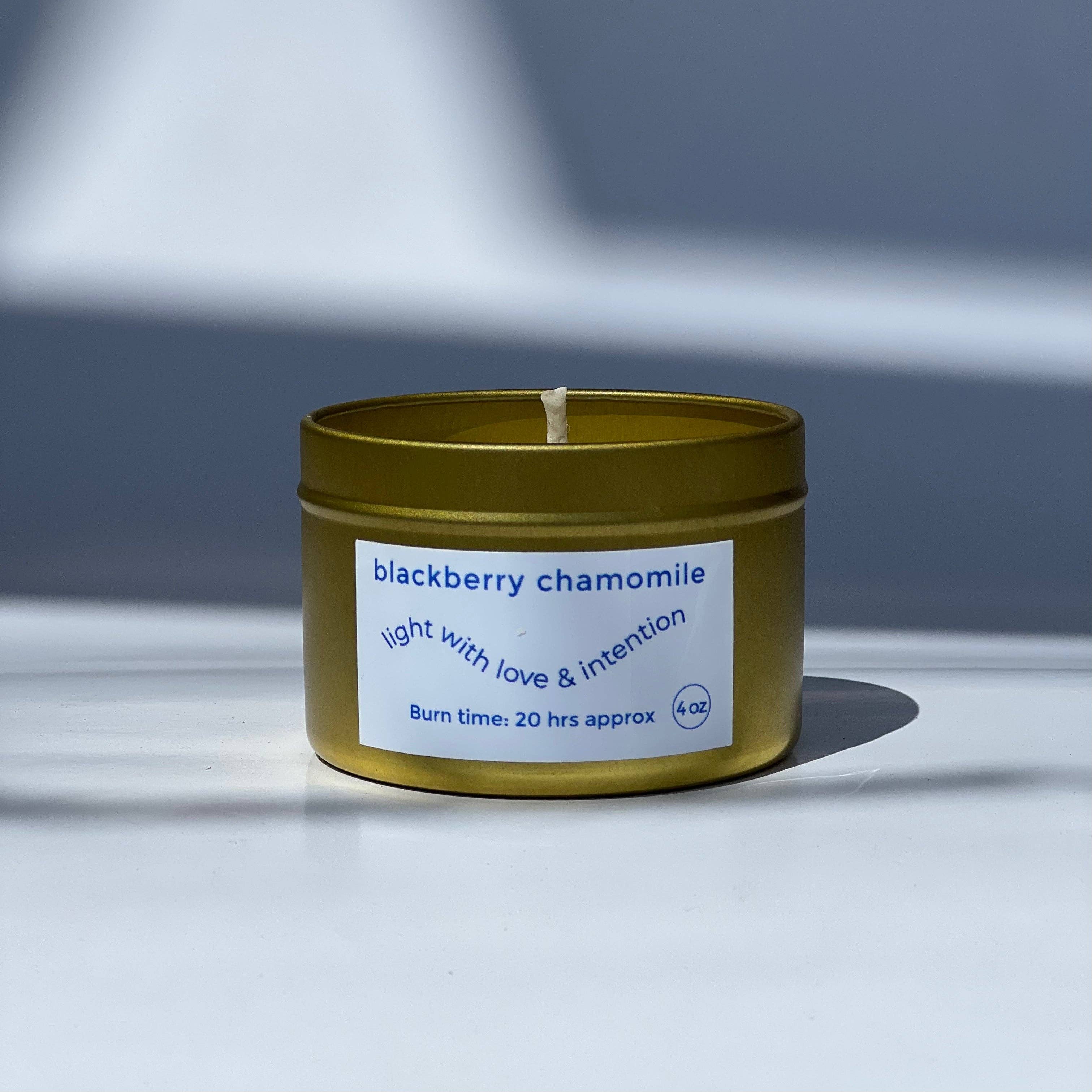 Earthy Corazon - Wholesale Jar/Filled Candle - Blackberry Chamomile2