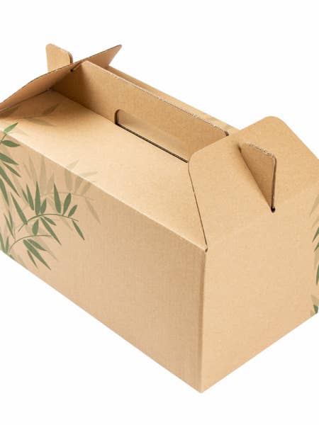 Scatola Per Asporto 24,5x13,5x12cm -Cartone 100 pezzi per la vendita all'ingrosso da parte di Gradisco