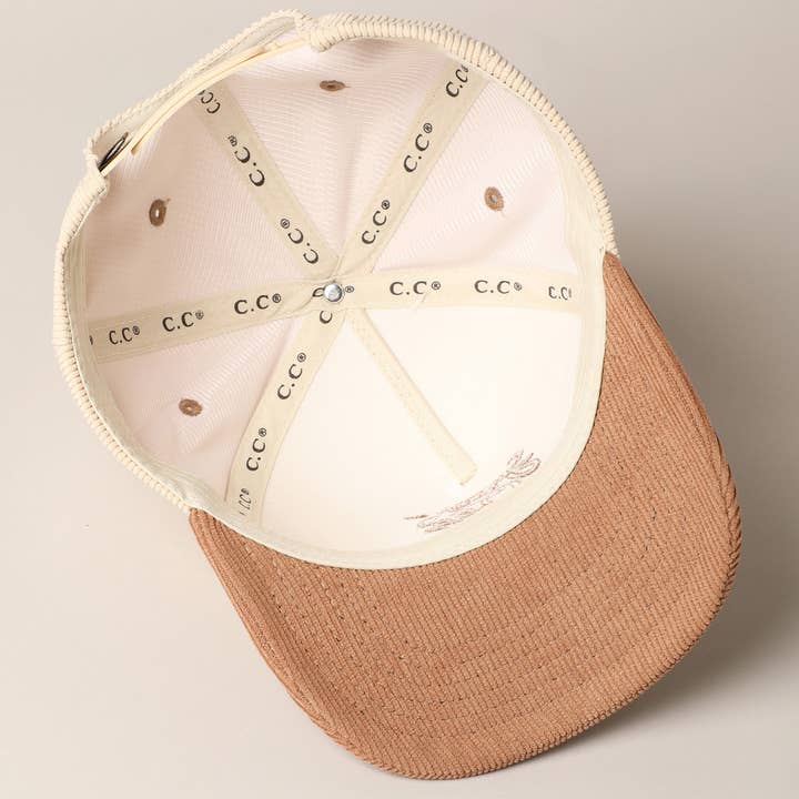 Fashion City - Wholesale Trucker Hat - Unisex - Fuck Off Corduroy Trucker Baseball Cap